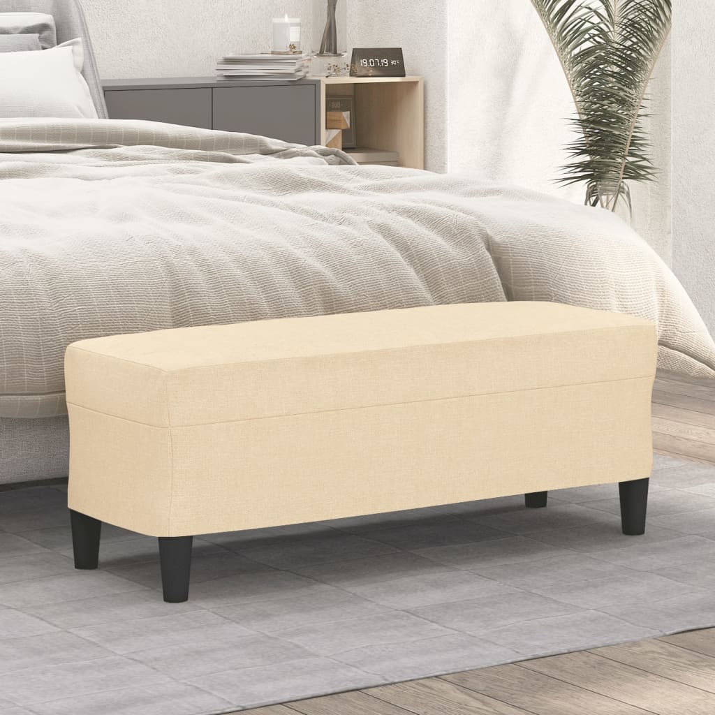 JUNG Vida Sitzbank Creme 100x35x41 cm Stoff