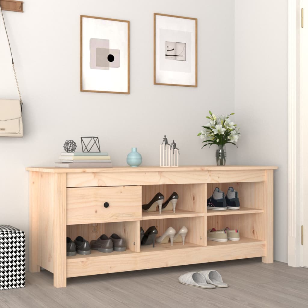 JUNG Vida Schuhschrank 110x38x45,5 cm Massivholz Kiefer