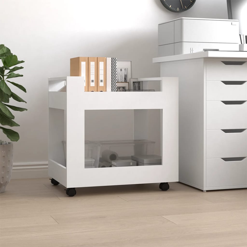 JUNG Vida Bürowagen Weiß 60x45x60 cm Holzwerkstoff