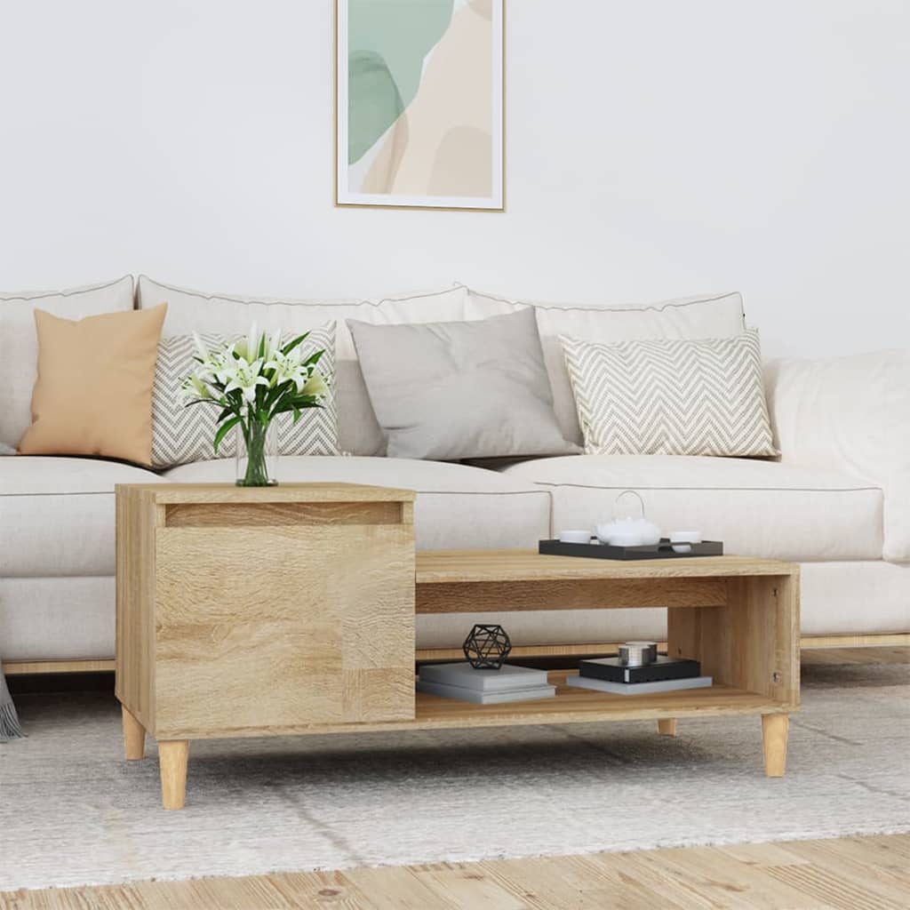 JUNG Vida Couchtisch Sonoma-Eiche 100x50x45 cm Holzwerkstoff