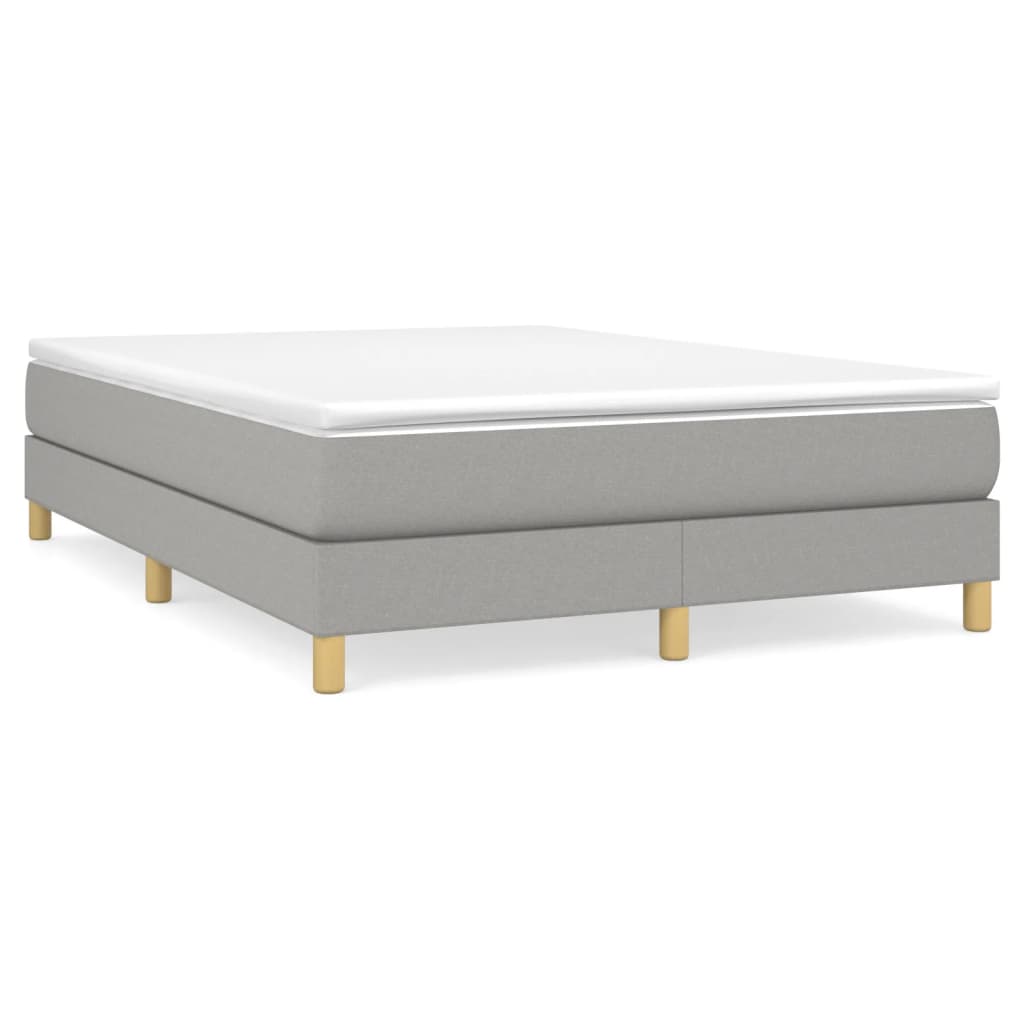 JUNG Vida Boxspringbettgestell Hellgrau 140x200 cm Stoff