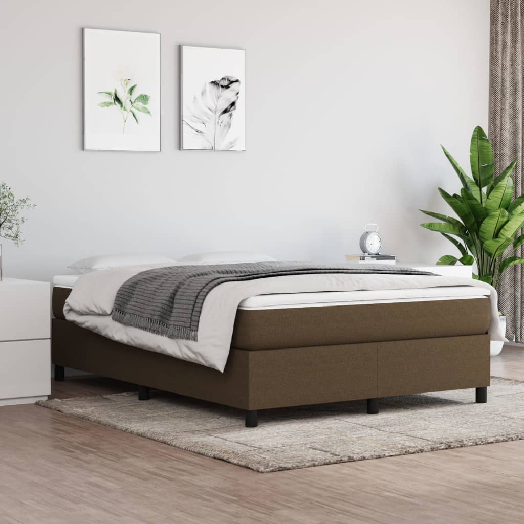 JUNG Vida Boxspringbettgestell Dunkelbraun 140x190 cm Stoff