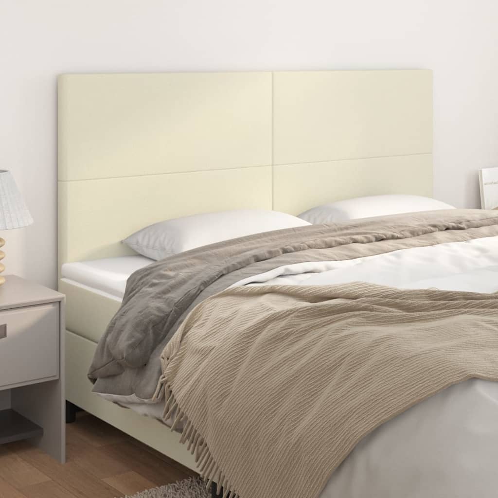 JUNG Vida Kopfteil Creme 160x5x118/128 cm Kunstleder