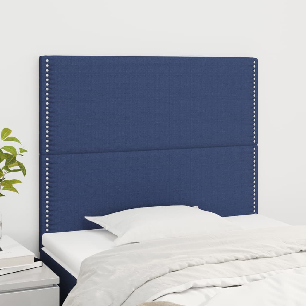 JUNG Vida Kopfteil Blau 90x5x118/128 cm Stoff