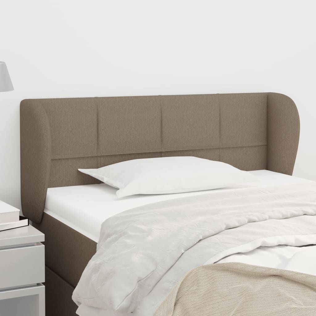 JUNG Vida Kopfteil mit Ohren Taupe 83x23x78/88 cm Stoff
