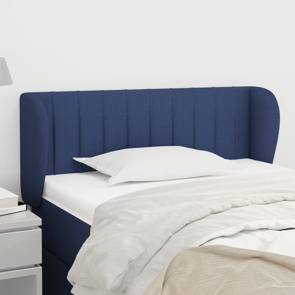 JUNG Vida Kopfteil mit Ohren Blau 103x23x78/88 cm Stoff