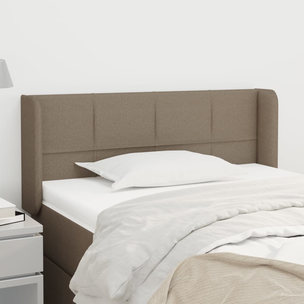 JUNG Vida Kopfteil mit Ohren Taupe 103x16x78/88 cm Stoff