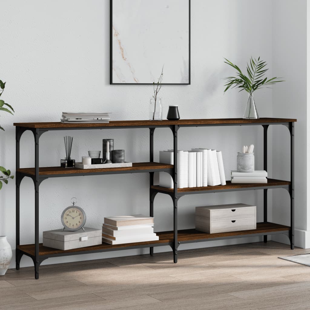JUNG Vida Konsolentisch Braun Eichen-Optik 160x29x75 cm Holzwerkstoff