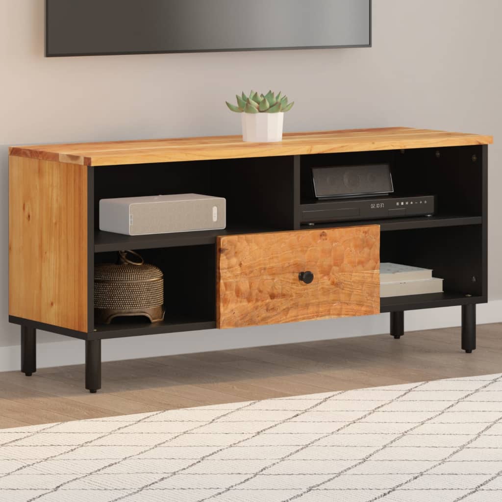 JUNG Vida TV-Schrank 100x33x46 cm Massivholz Akazie