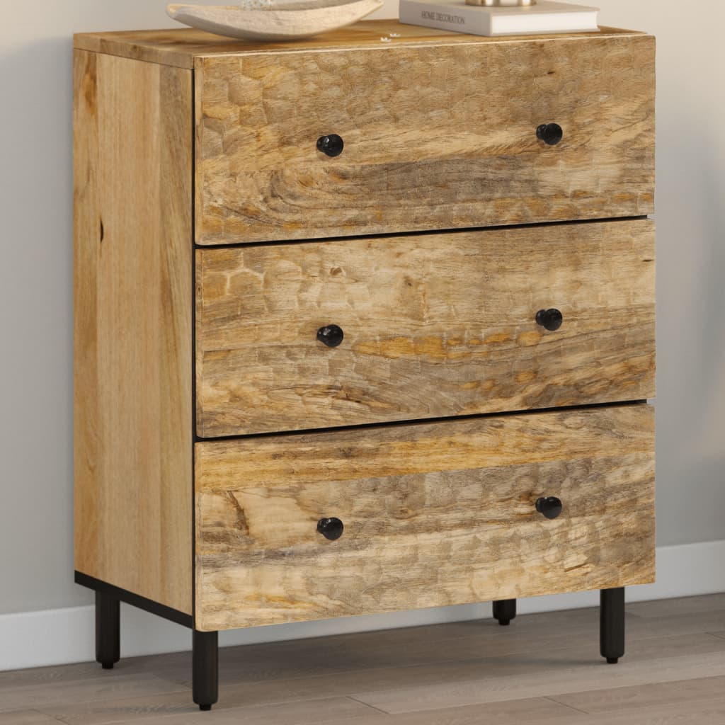JUNG Vida Beistellschrank 60x33x75 cm Massivholz Mango