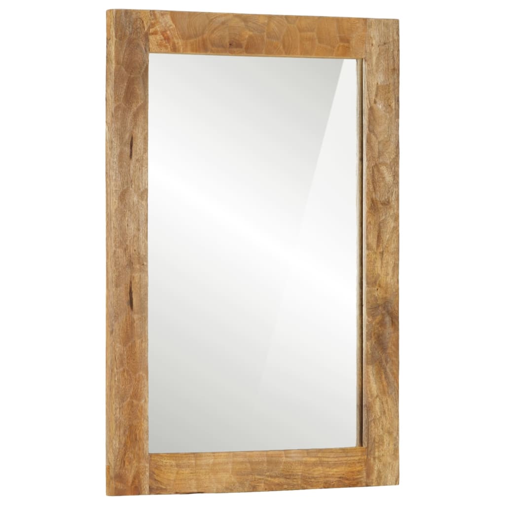 JUNG Vida Badspiegel 50x70x2,5 cm Massivholz Mango und Glas