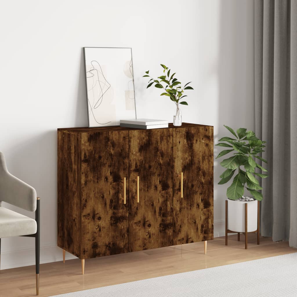 JUNG Vida Sideboard Räuchereiche 90x34x80 cm Holzwerkstoff