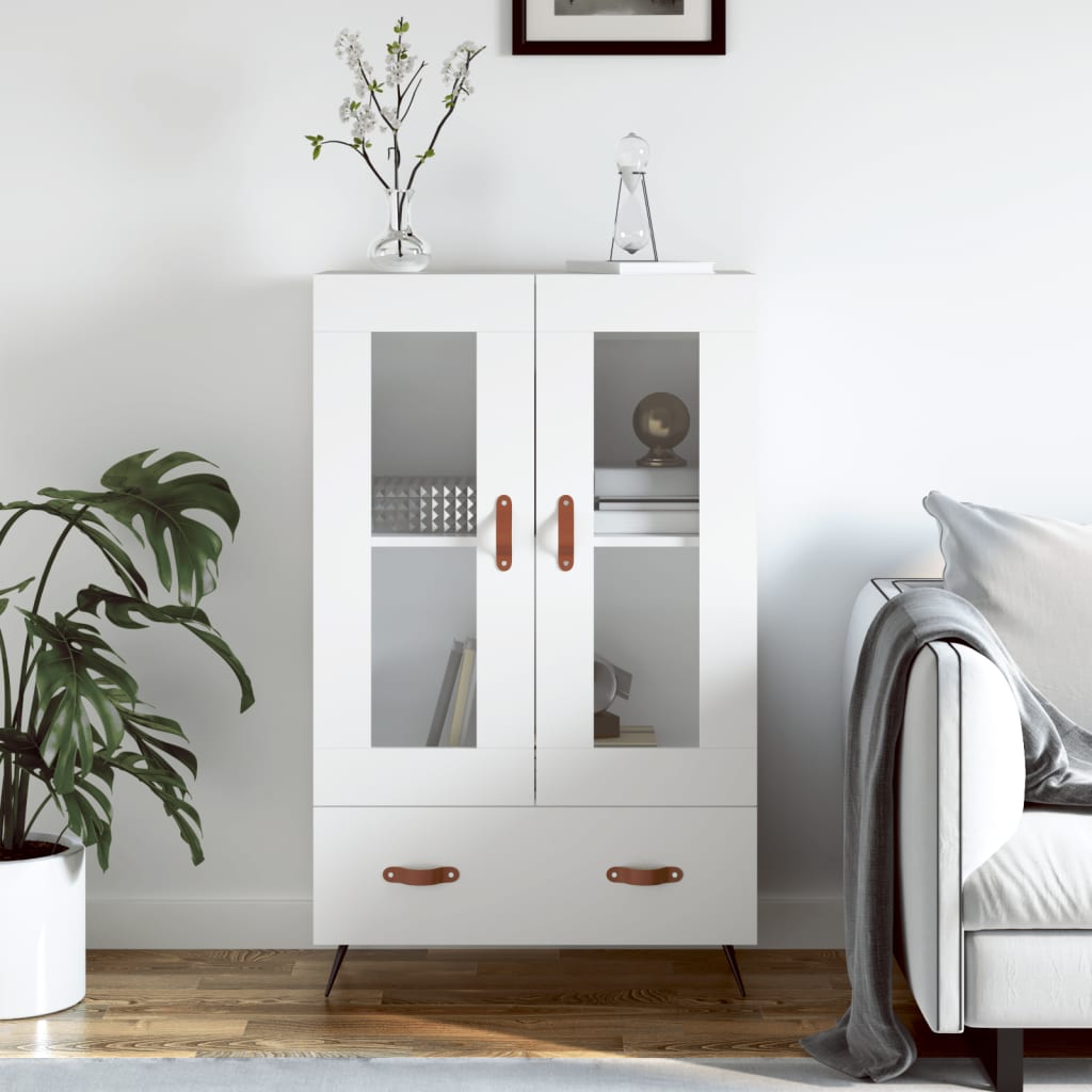 JUNG Vida Highboard Weiß 69,5x31x115 cm Holzwerkstoff