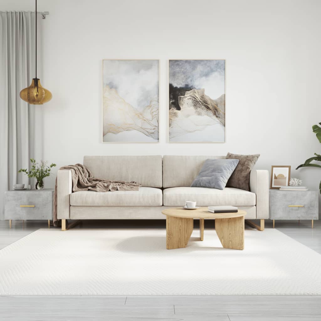 JUNG Vida Couchtische 2 Stk. Betongrau 50x50x40 cm Holzwerkstoff