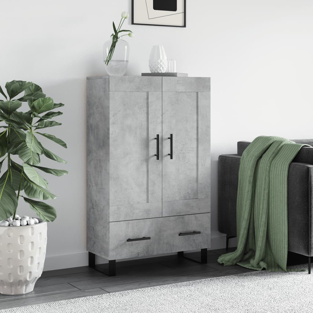 JUNG Vida Highboard Betongrau 69,5x31x115 cm Holzwerkstoff