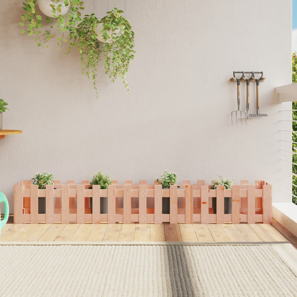 JUNG Vida Hochbeet Lattenzaun-Design 200x30x30 cm Massivholz Douglasie