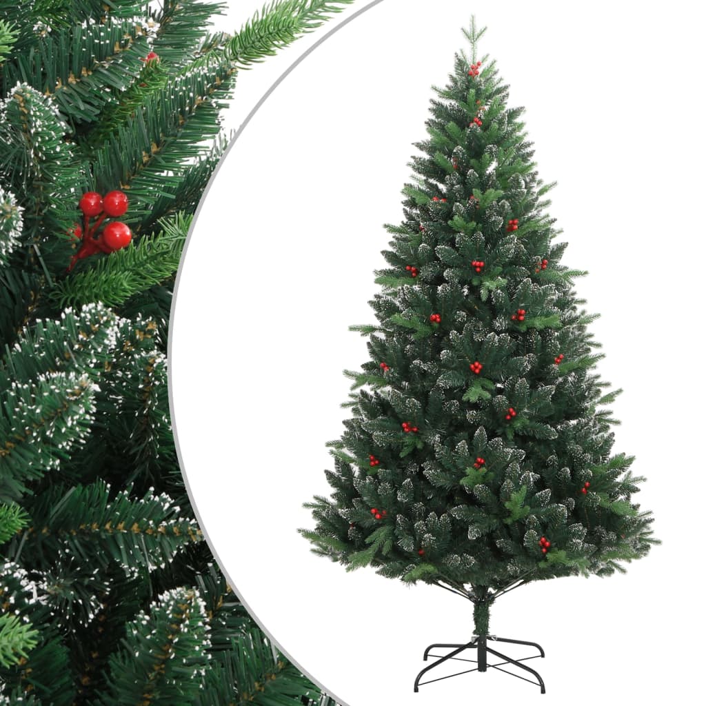 JUNG Vida Künstlicher Weihnachtsbaum Klappbar mit Roten Beeren 240 cm