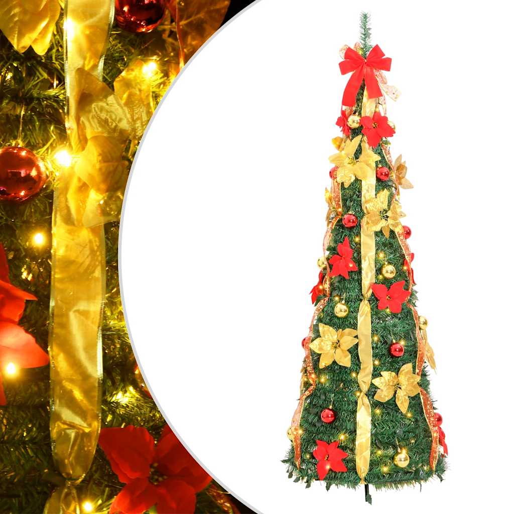 JUNG Vida Pop-Up-Weihnachtsbaum Künstlich 50 LEDs Grün 120 cm