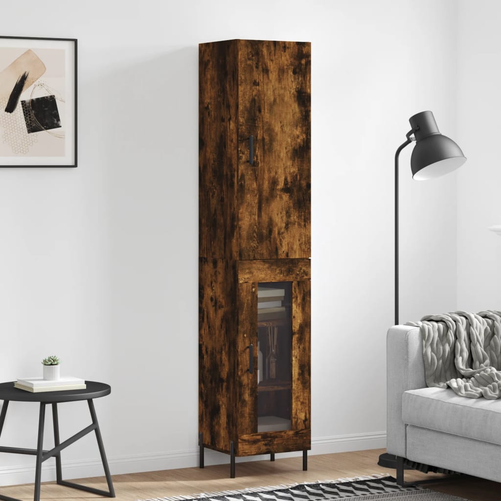 JUNG Vida Highboard Räuchereiche 34,5x34x180 cm Holzwerkstoff