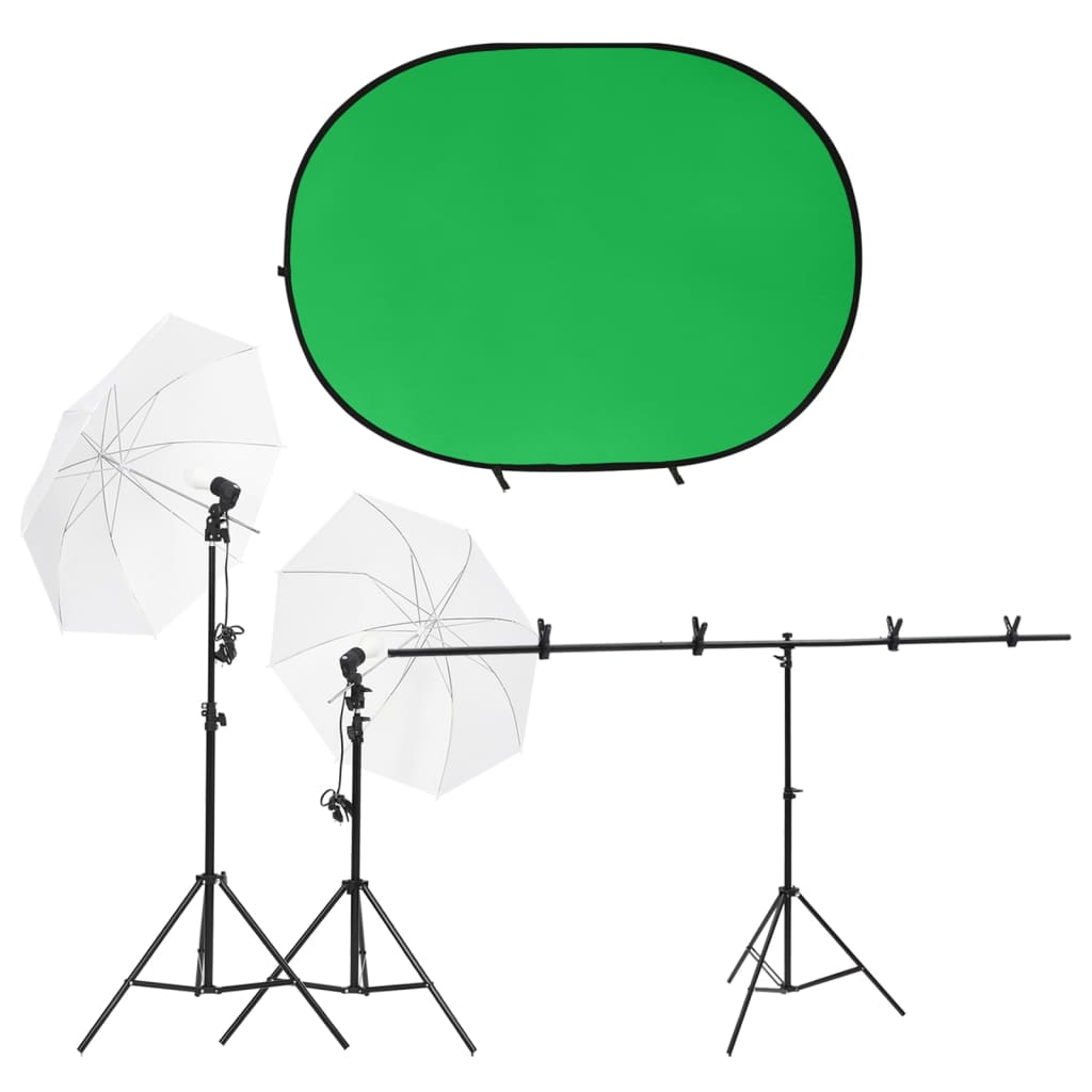 JUNG Vida Fotostudio-Set mit Leuchten und Hintergrund