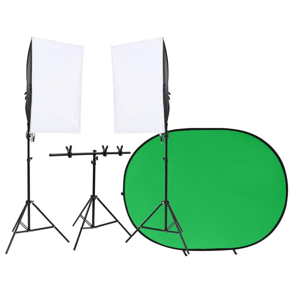 JUNG Vida Fotostudio-Set mit Leuchten und Hintergrund