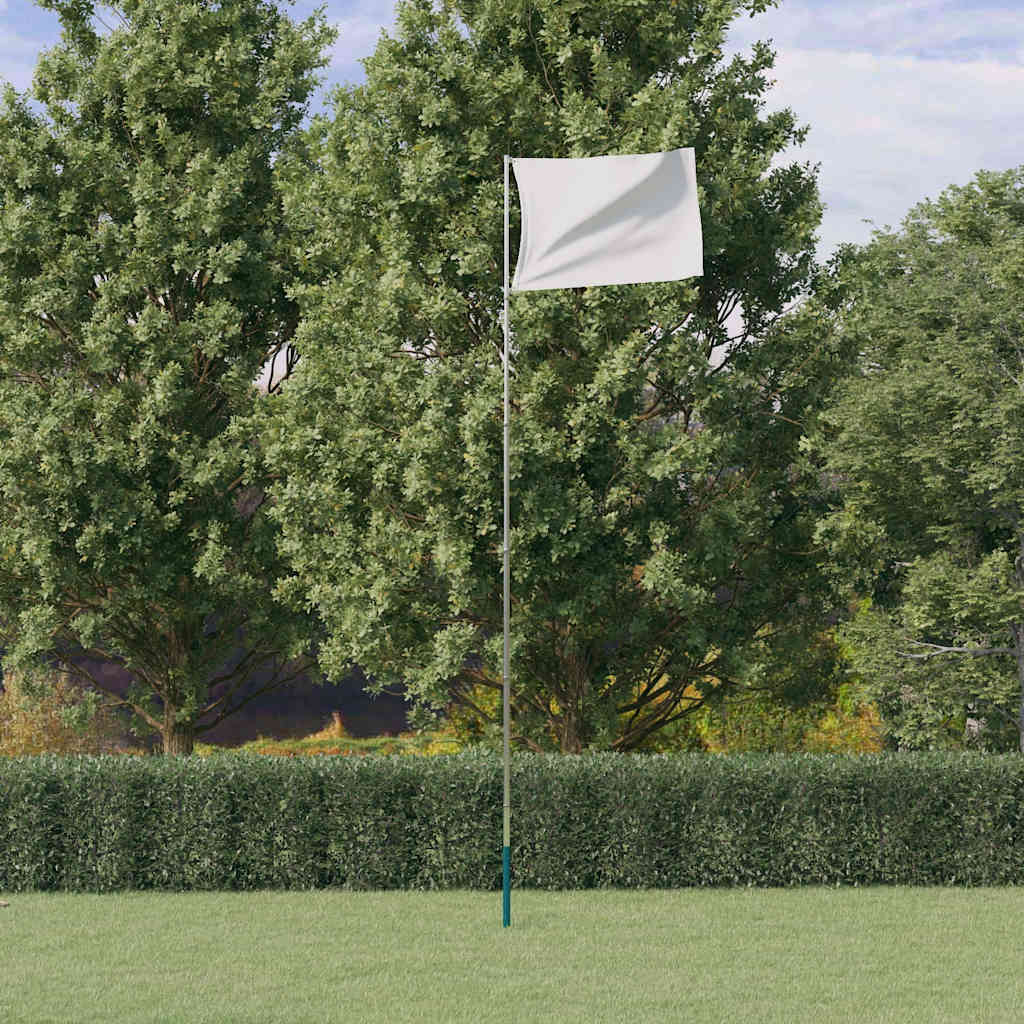 JUNG Vida Teleskop-Fahnenmast Silbern 5,5 m Aluminium