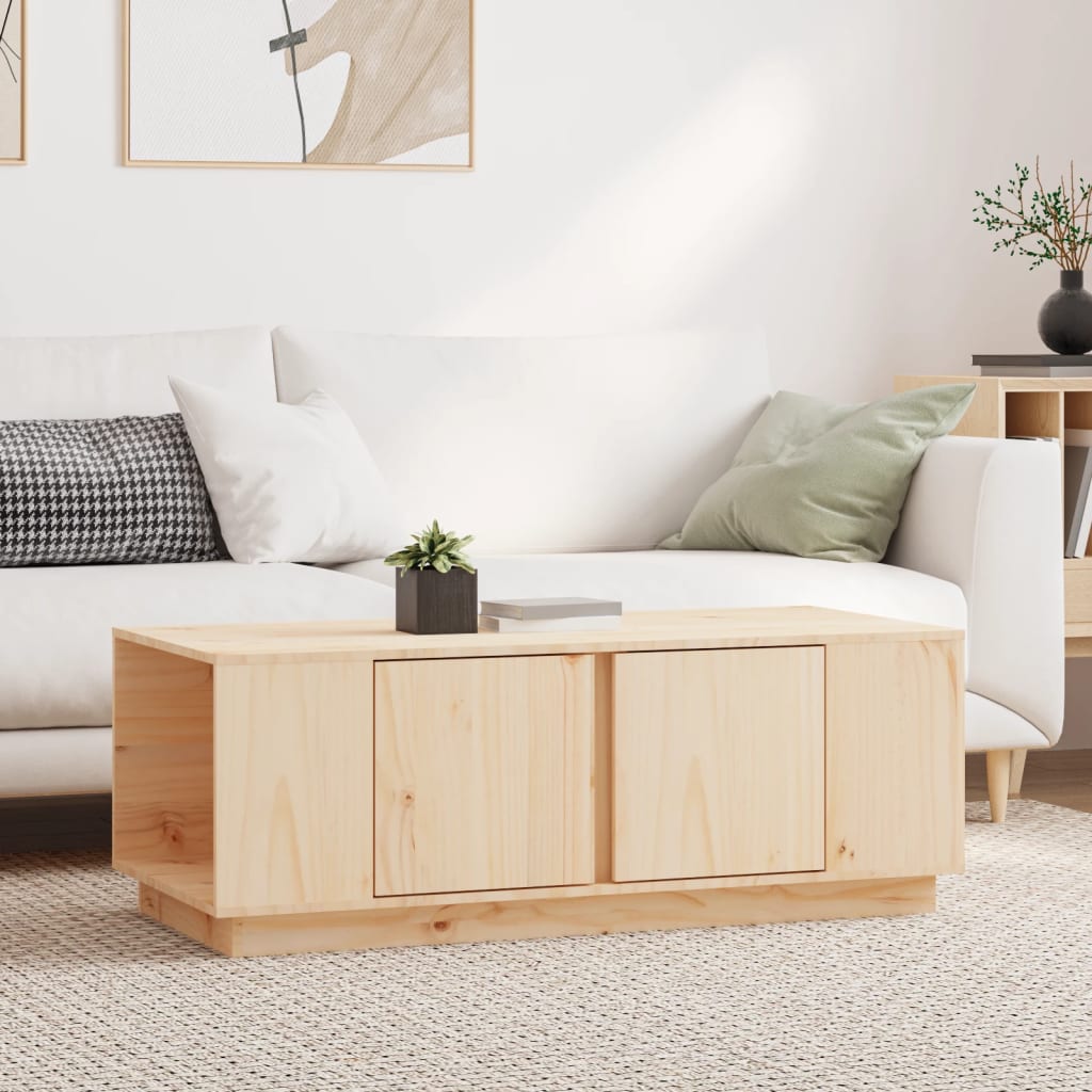 JUNG Vida Couchtisch 110x50x40 cm Massivholz Kiefer