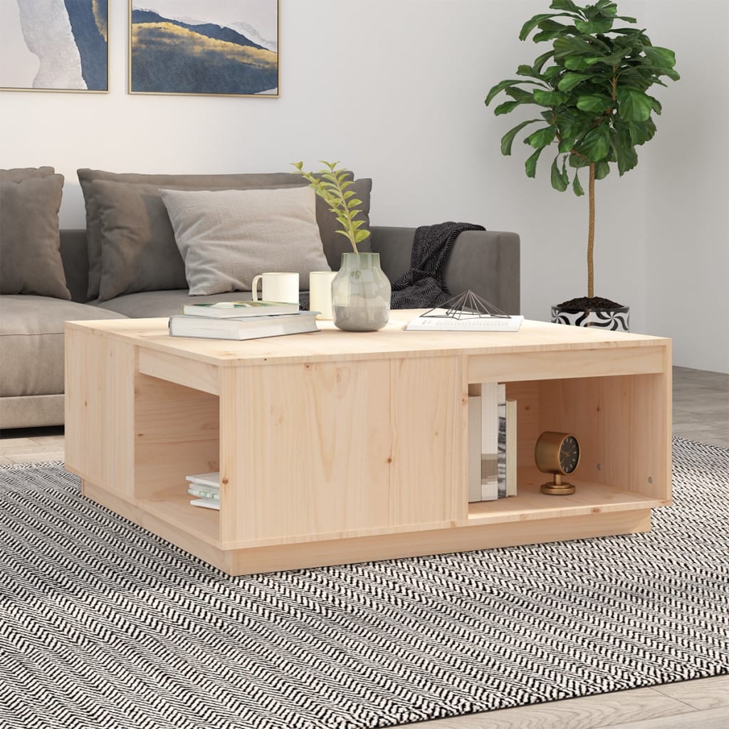 JUNG Vida Couchtisch 100x101x40,5 cm Massivholz Kiefer