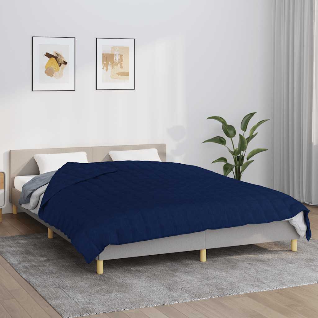 JUNG Vida Gewichtsdecke Blau 200x225 cm 13 kg Stoff