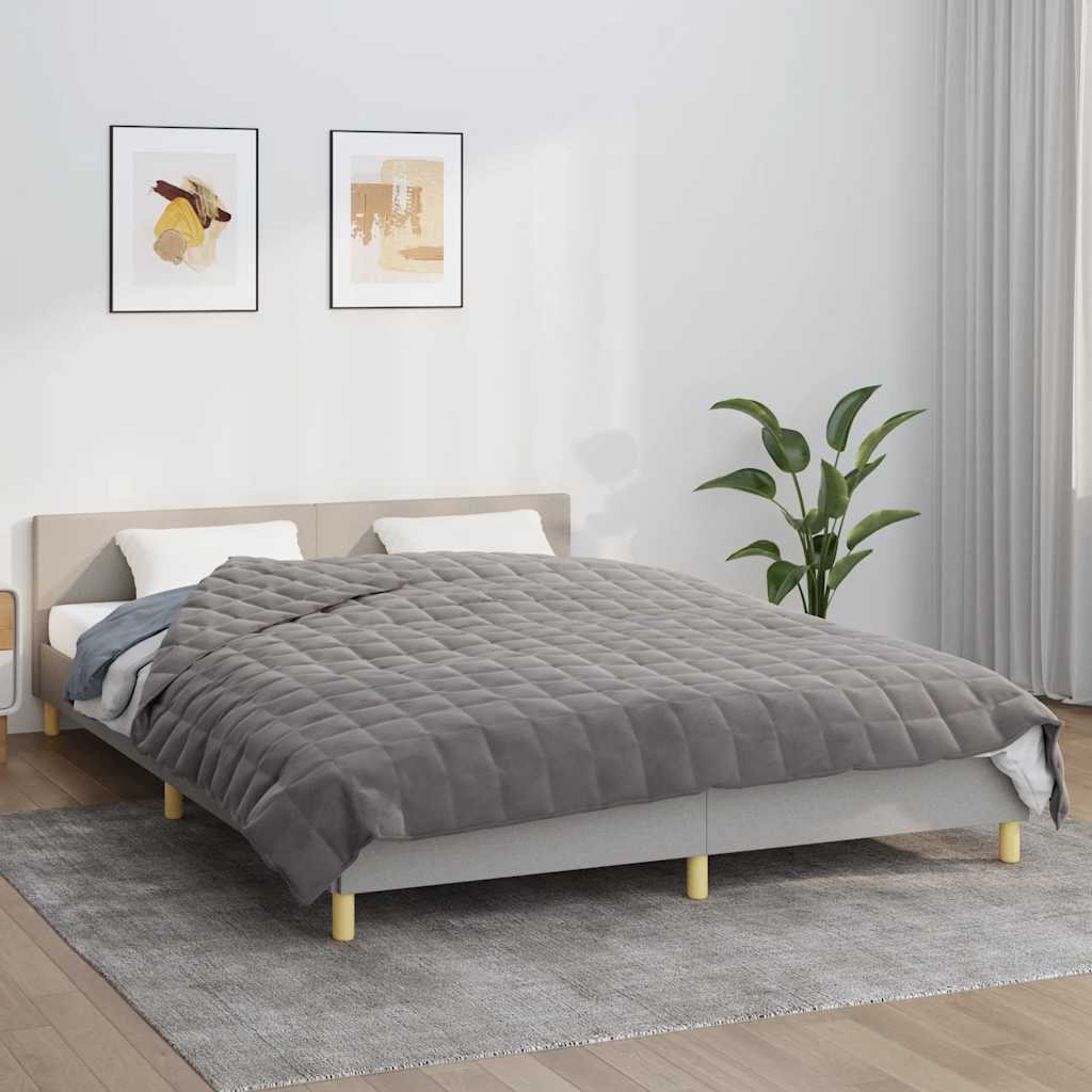 JUNG Vida Gewichtsdecke Grau 200x225 cm 13 kg Stoff