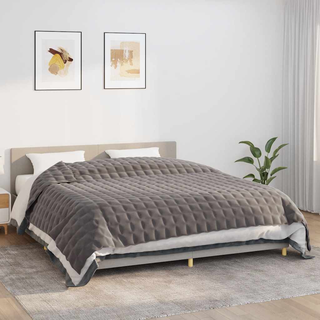 JUNG Vida Gewichtsdecke Grau 235x290 cm 11 kg Stoff