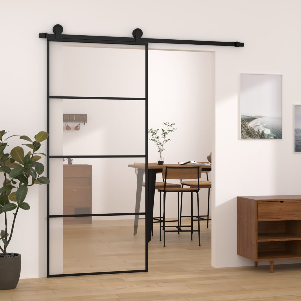 JUNG Vida Schiebetür mit Beschlag 90x205 cm ESG-Glas & Aluminium