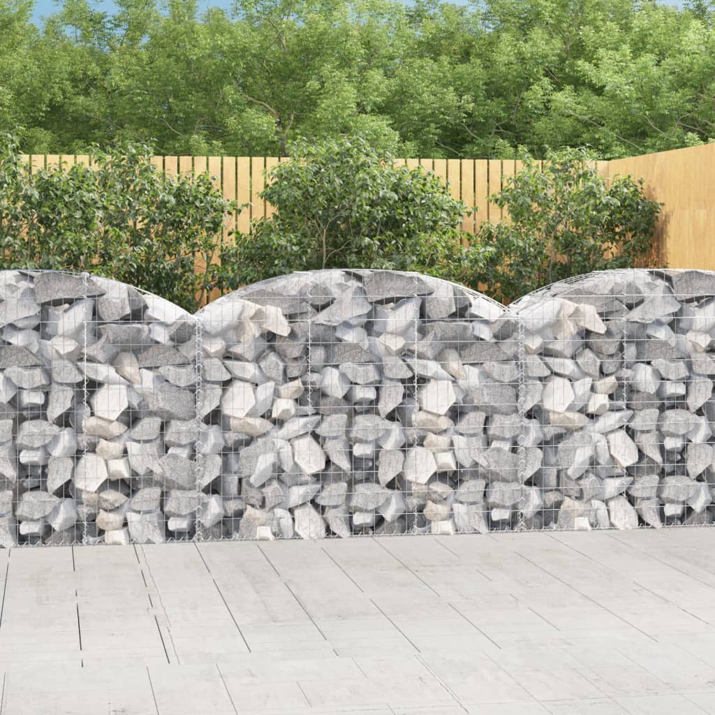JUNG Vida Gabione mit Hochbogen 150x50x100/120 cm Verzinktes Eisen
