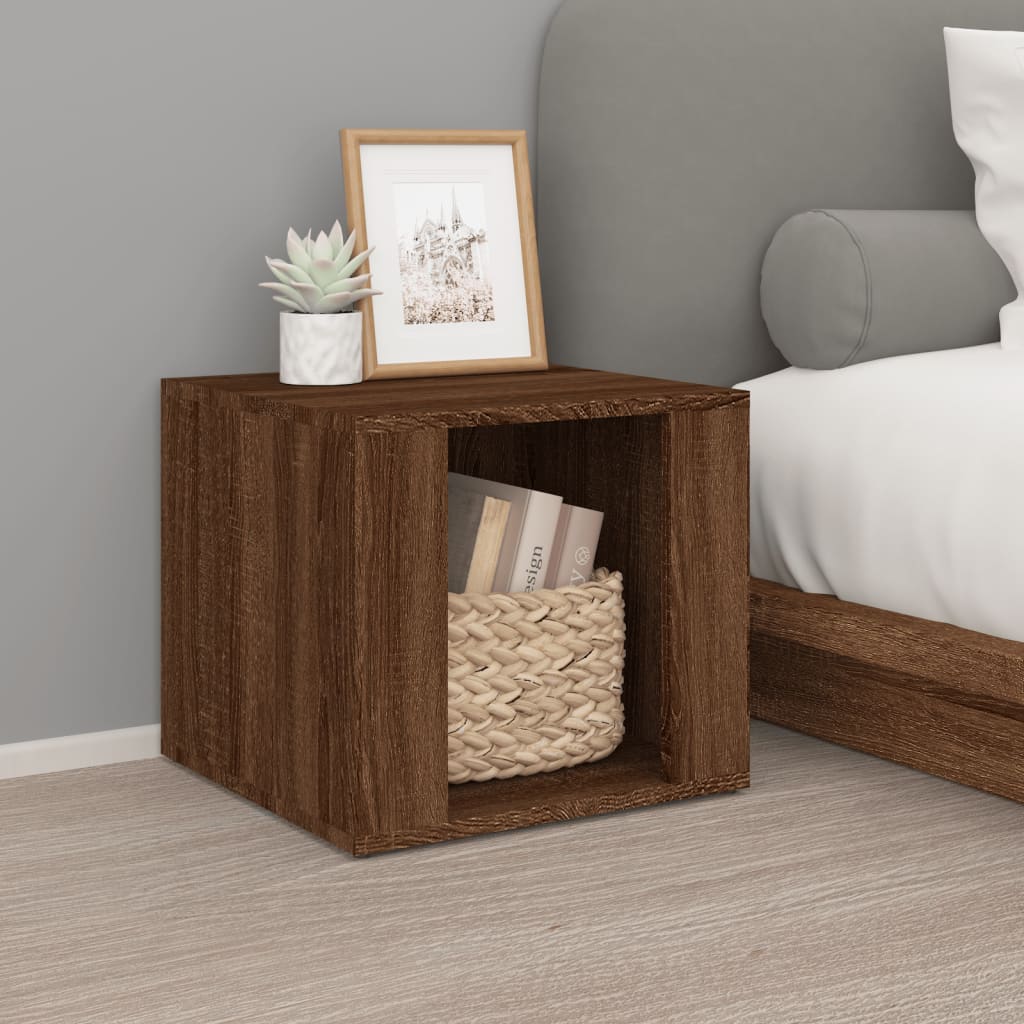 JUNG Vida Nachttisch Braun Eichen-Optik 41x40x36 cm Holzwerkstoff