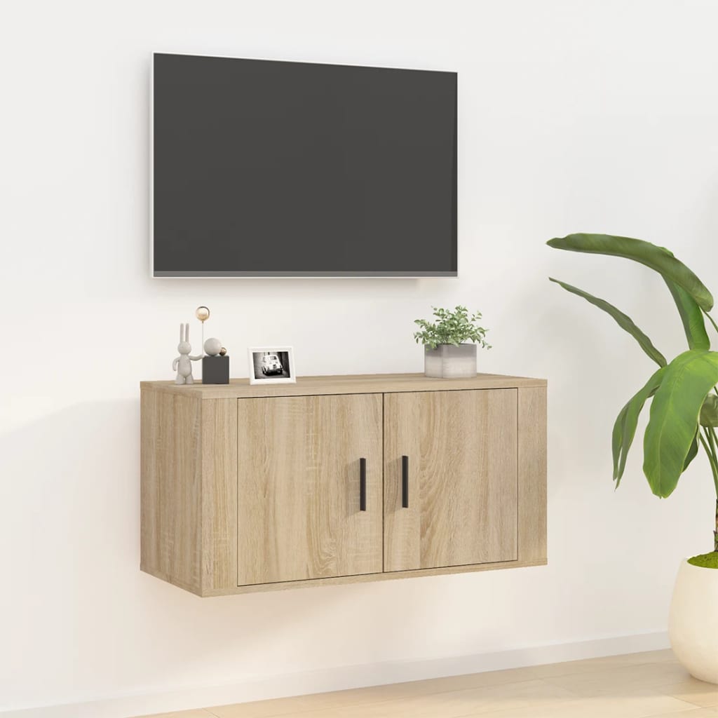 JUNG Vida TV-Wandschrank Sonoma-Eiche 80x34,5x40 cm