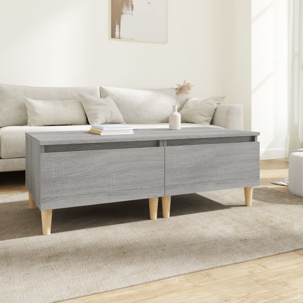 JUNG Vida Beistelltische 2 Stk. Grau Sonoma 50x46x35 cm Holzwerkstoff