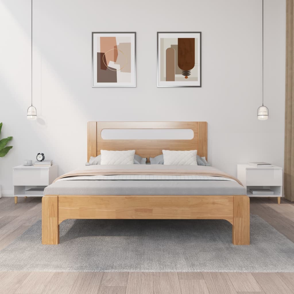 JUNG Vida Nachttische 2 Stk. Hochglanz-Weiß 50x46x50 cm Holzwerkstoff