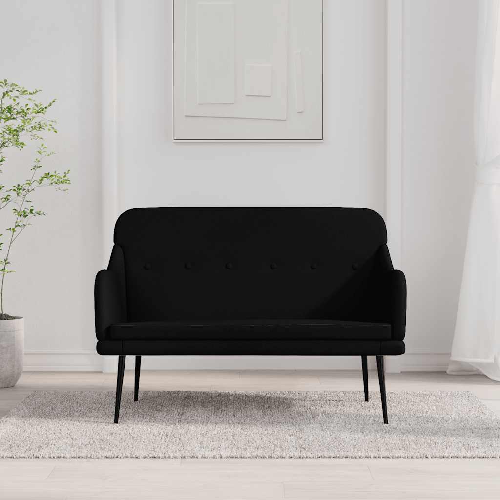 JUNG Vida Sitzbank Schwarz 110x76x80 cm Stoff