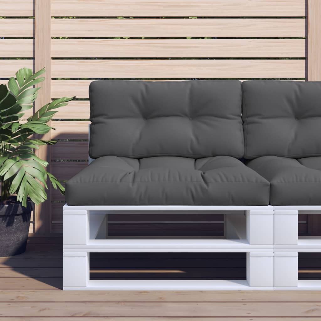 JUNG Vida Palettenkissen Anthrazit 80x40x12 cm Stoff