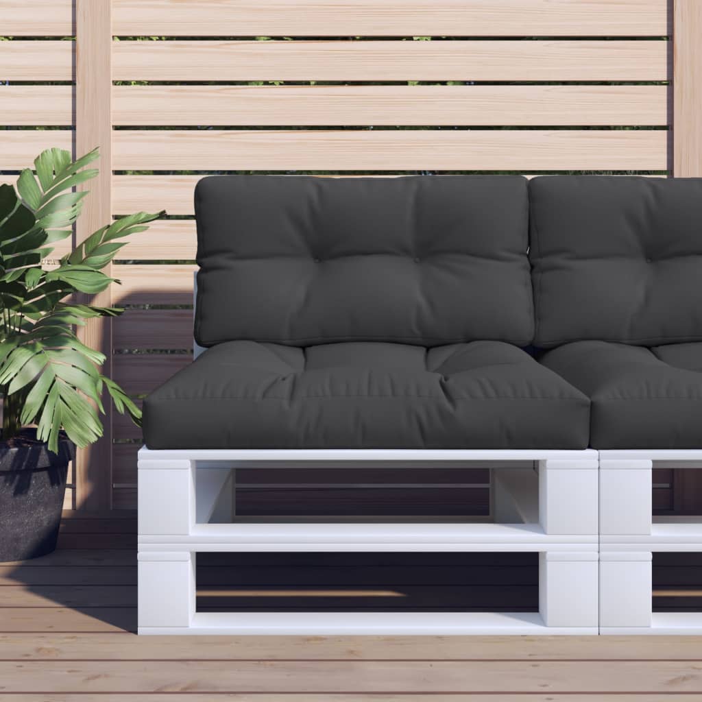 JUNG Vida Palettenkissen Schwarz 80x40x12 cm Stoff