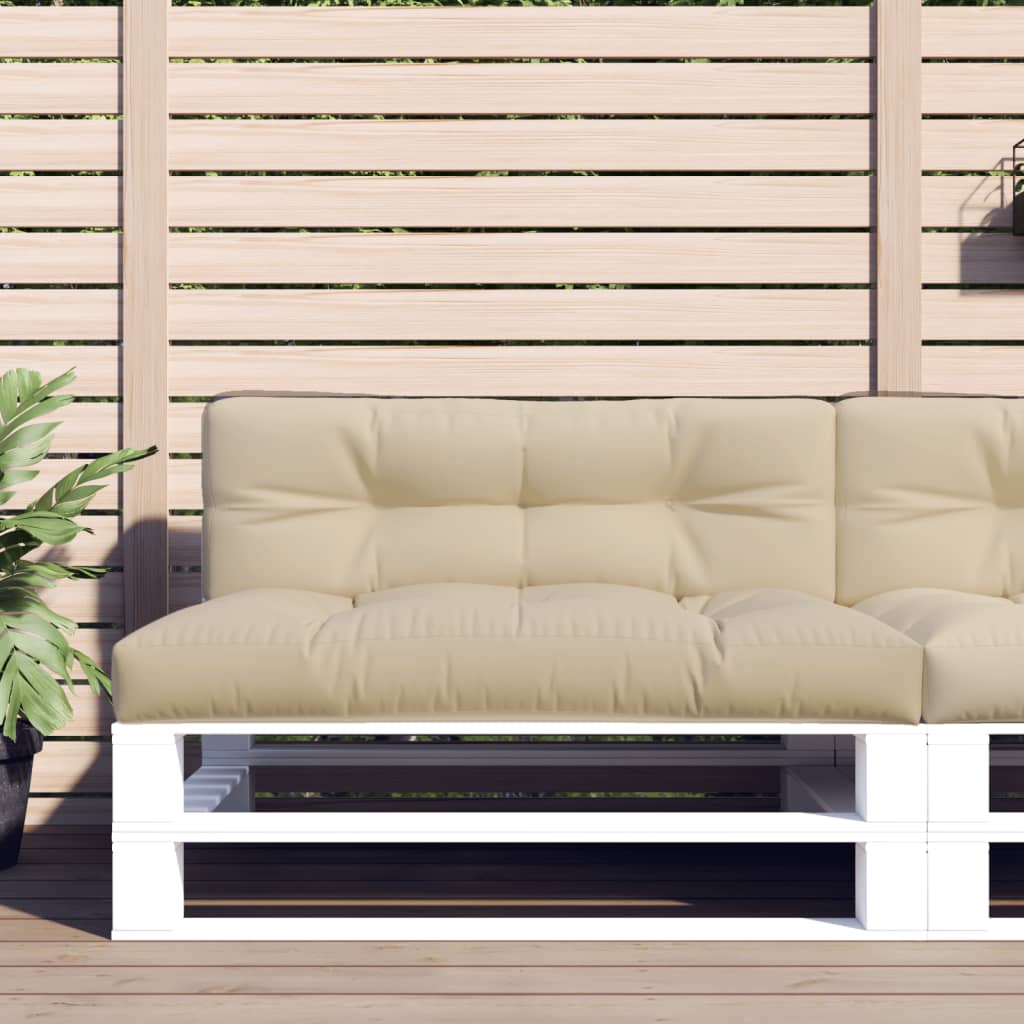 JUNG Vida Palettenkissen Beige 120x40x12 cm Stoff