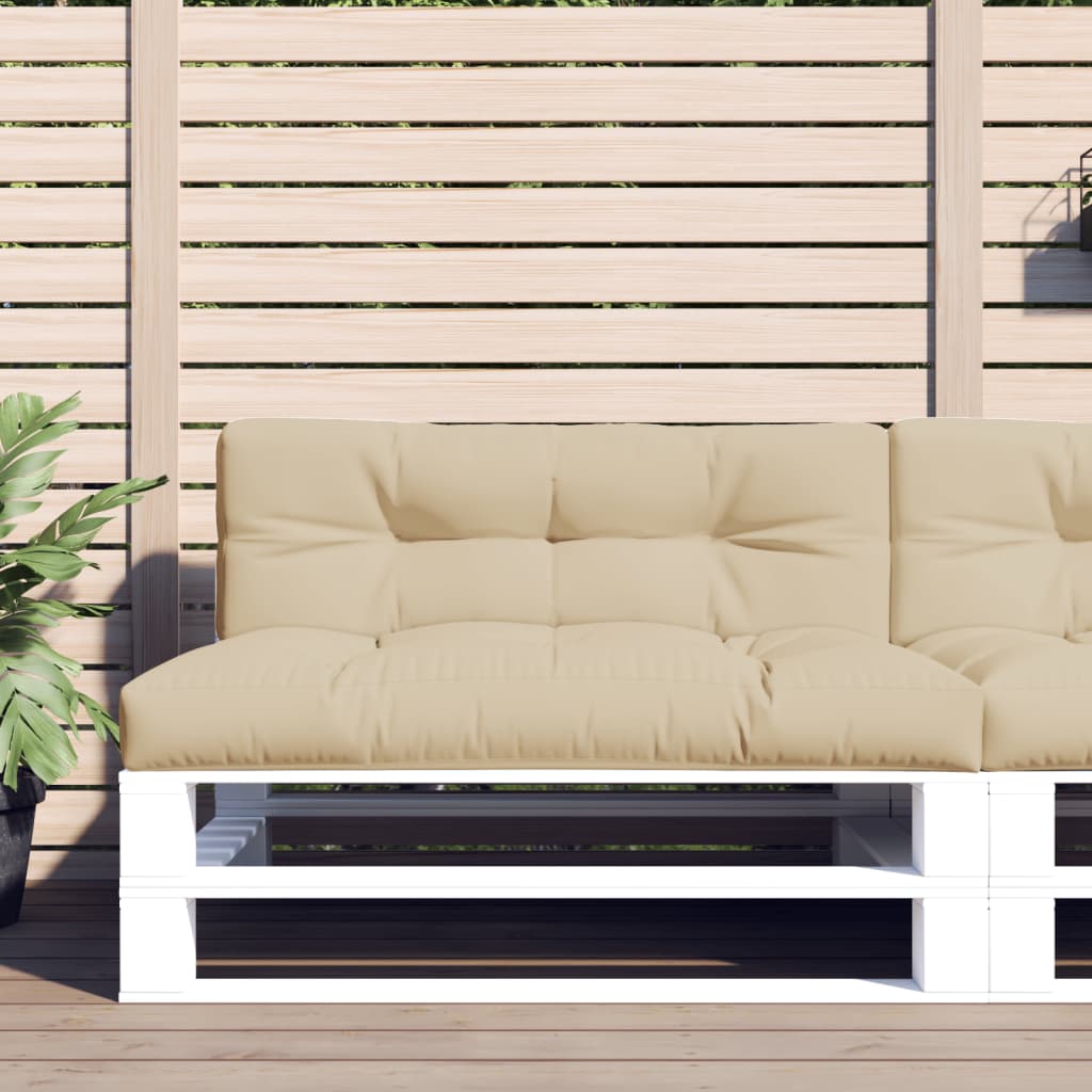 JUNG Vida Palettenkissen 2-tlg. Beige Stoff