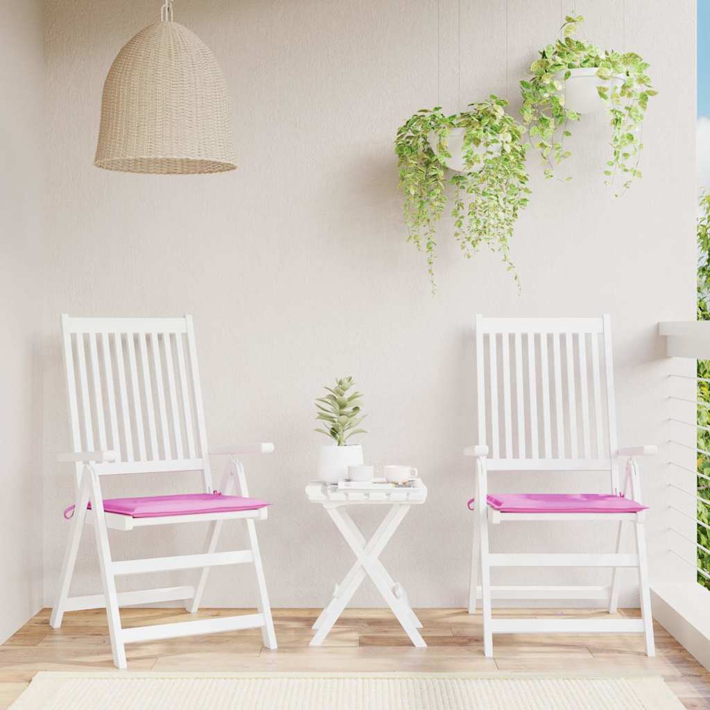JUNG Vida Gartenstuhl-Kissen 2 Stk. Rosa 40x40x4 cm Stoff