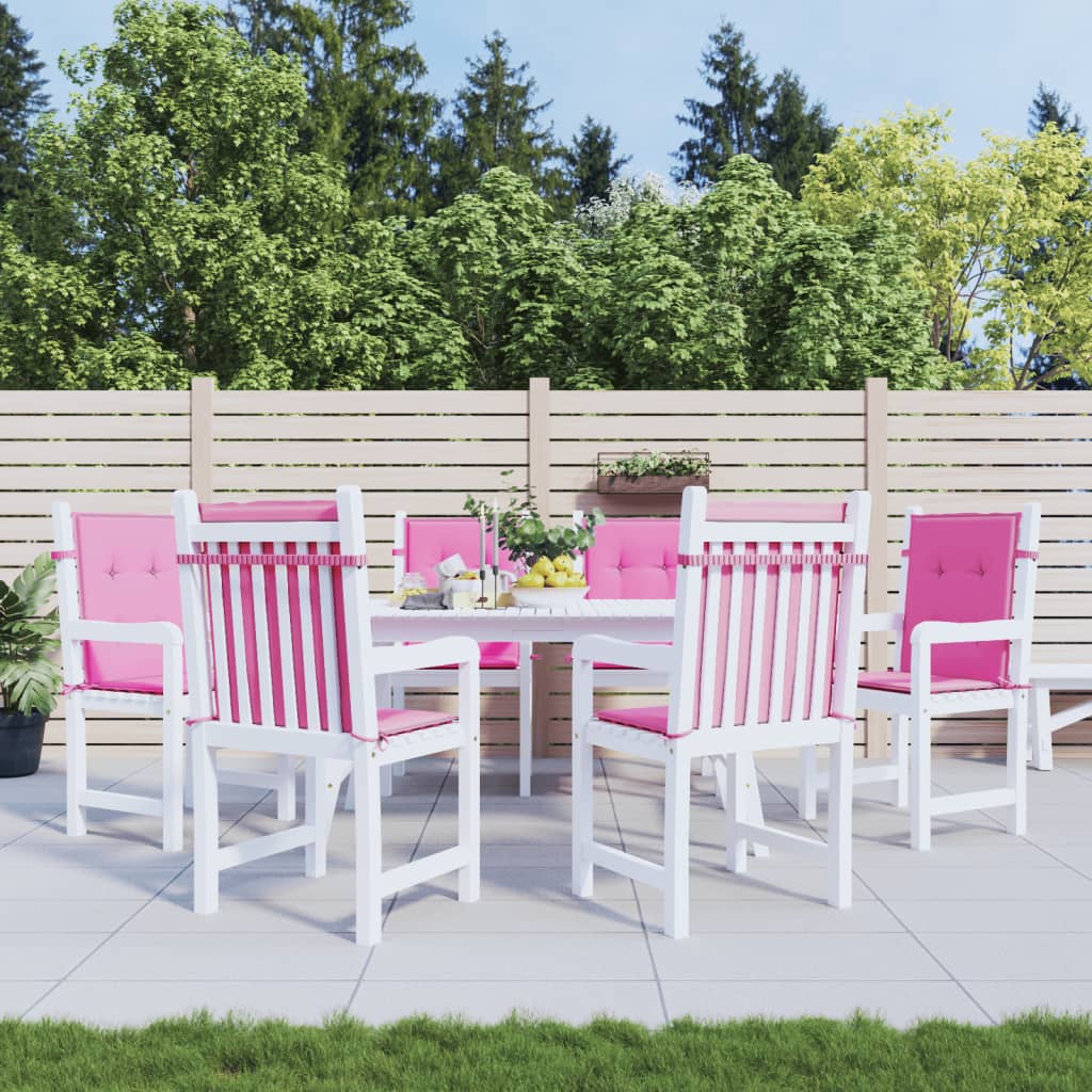 JUNG Vida Niedriglehner-Auflagen 6 Stk. Rosa Stoff