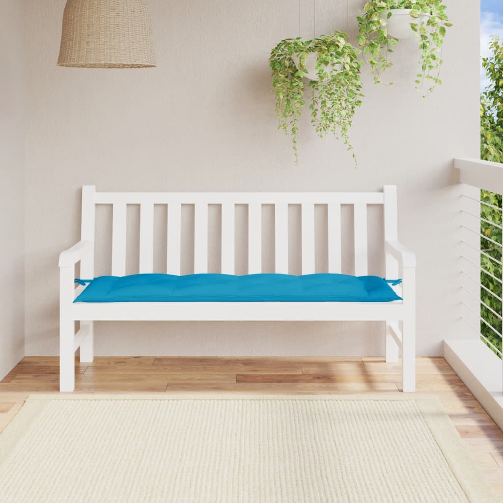 JUNG Vida Gartenbank-Auflage Hellblau 150x50x7 cm Oxford-Gewebe