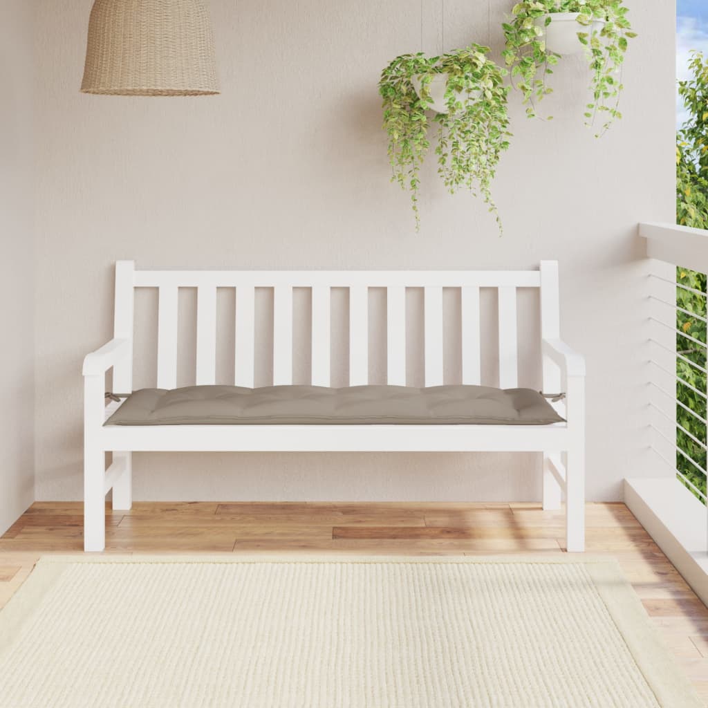 JUNG Vida Gartenbank-Auflage Taupe 150x50x7 cm Oxford-Gewebe
