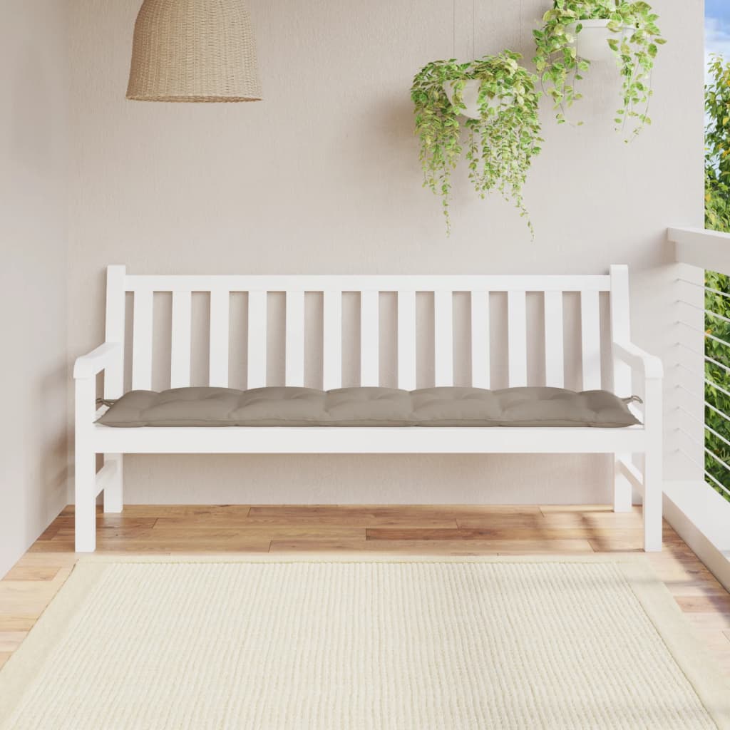 JUNG Vida Gartenbank-Auflage Taupe 180x50x7 cm Oxford-Gewebe
