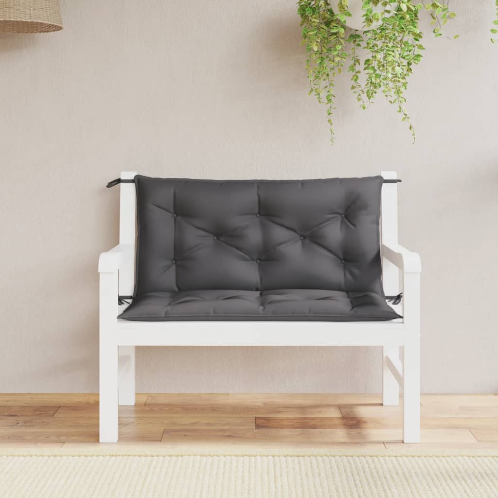 JUNG Vida Gartenbank-Auflagen 2 Stk. Anthrazit 100x50x7 cm Oxford-Gewebe