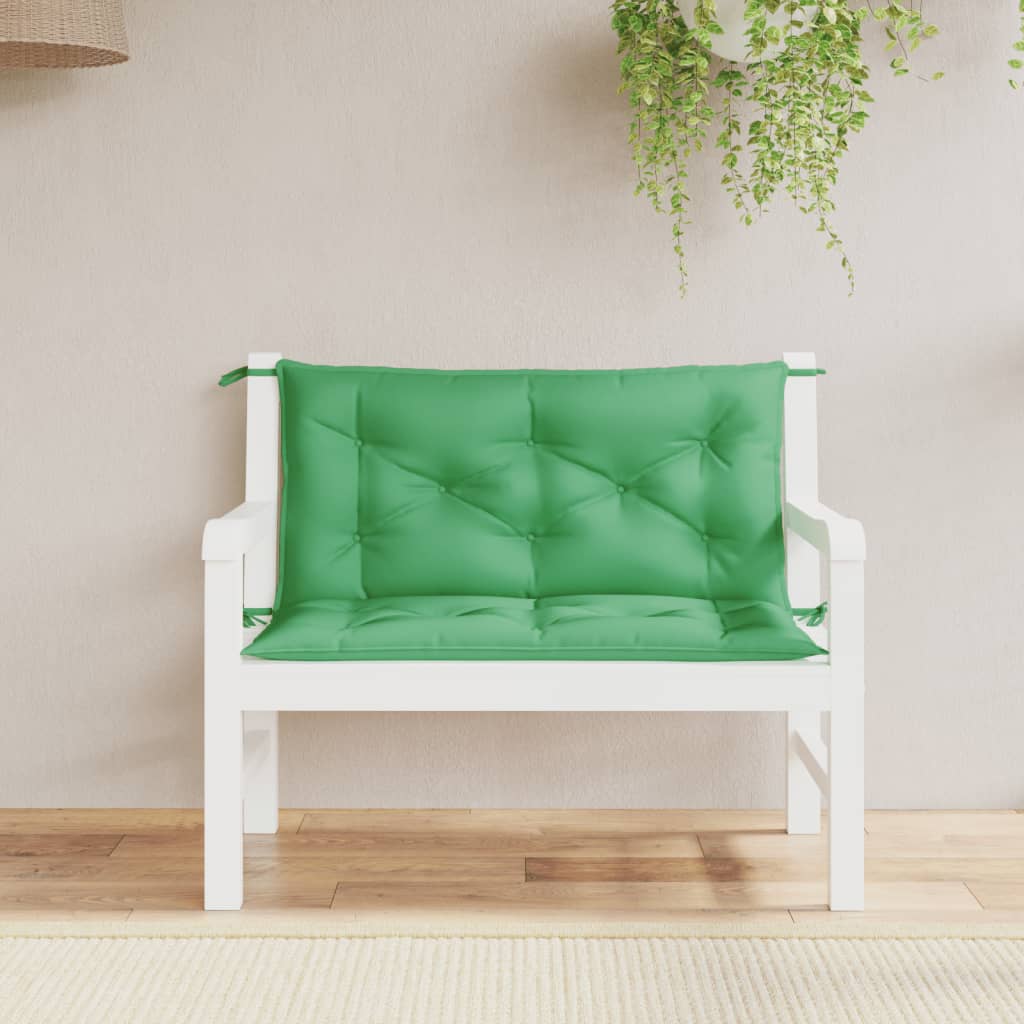 JUNG Vida Gartenbank-Auflagen 2 Stk. Grün 100x50x7 cm Oxford-Gewebe