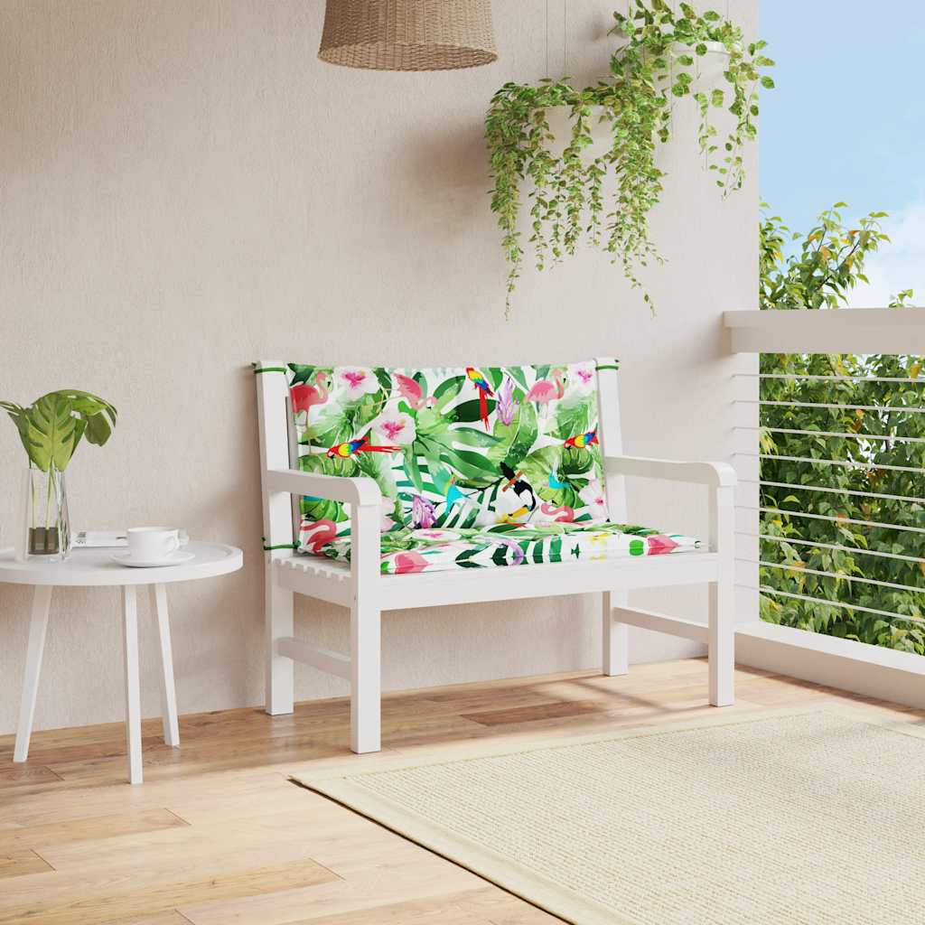 JUNG Vida Gartenbank-Auflagen 2 Stk. Mehrfarbig 100x50x7 cm Stoff